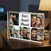 Papa's Grootste Momenten Aangepaste Familie Fotoco Fotoblokken