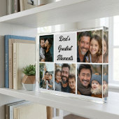 Papa's Grootste Momenten Aangepaste Familie Fotoco Fotoblokken