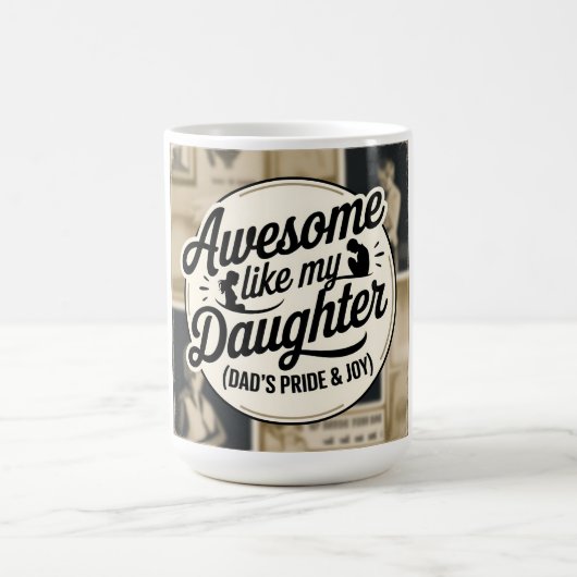 Papa's grootste prestatie- dochterbadge koffiemok (Center)