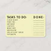 Papa's Helper Reward Card Visitekaartje (Achterkant)