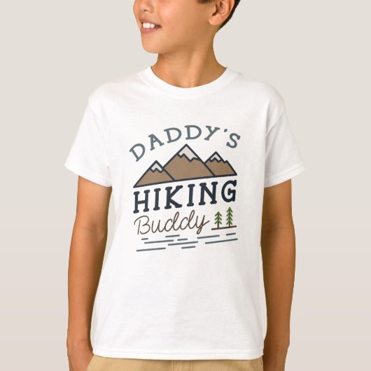 Papa's Hiking Buddy T-shirt (Voorkant)