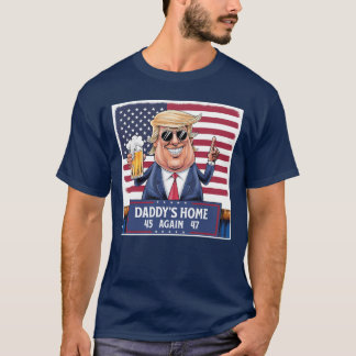 Papa's Home 45 47 Grappig Trump T-shirt