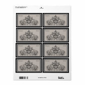 Papa's Home Gebrouwen Cuatom  Bierlabel Etiket (Full Sheet)