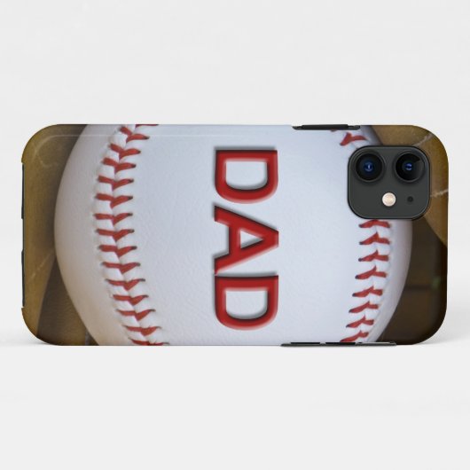 Papa's honkbal Case-Mate iPhone case (Achterkant (horizontaal))