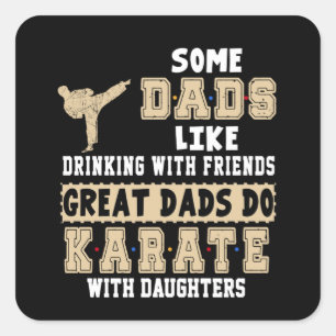 Papa's houden van Drink met vrienden geweldige vad Vierkante Sticker