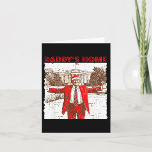 Papa's huis Ik zal thuis zijn voor kerstplezier Tr Kaart