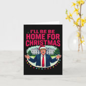 Papa's huis Witte Huis Ik zal thuis zijn voor Kers Kaart (Gele Bloem)