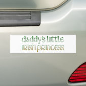 Papa's Ierse prinses Bumpersticker (Op auto)