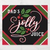 Papa's Jolly Juice Kerstmis Cheer Bier Fles Bier Etiket (Enkel label)