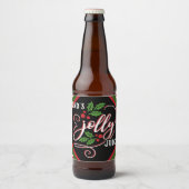 Papa's Jolly Juice Kerstmis Cheer Bier Fles Bier Etiket (Voorkant)
