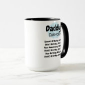 Papa's kalender - 6 Vitale data voor Al Star Pap Mok (Voorkant rechts)