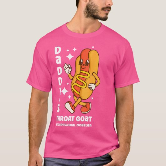 Papa's Keelgeit Grappig Ongepaste Hot Dog Auto T-shirt (Voorkant)