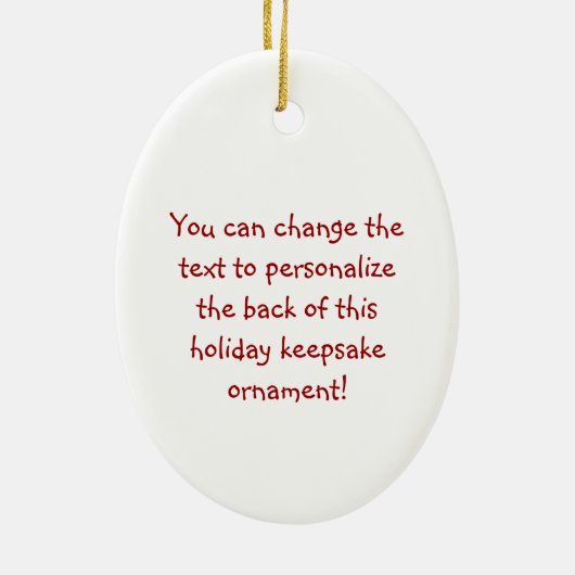 Papa's kerstcadeautje Baby Ornament (Achterkant)