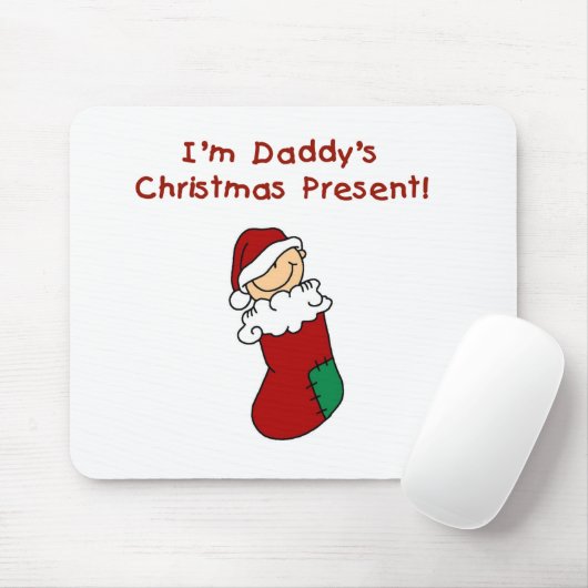 Papa's kerstcadeautjes en T-shirts met kerstcadeau Muismat (Met muis)