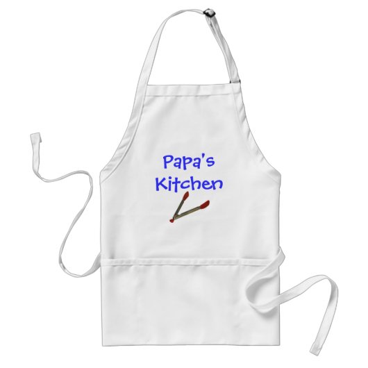Papa's Kitchen Standaard Schort (Voorkant)