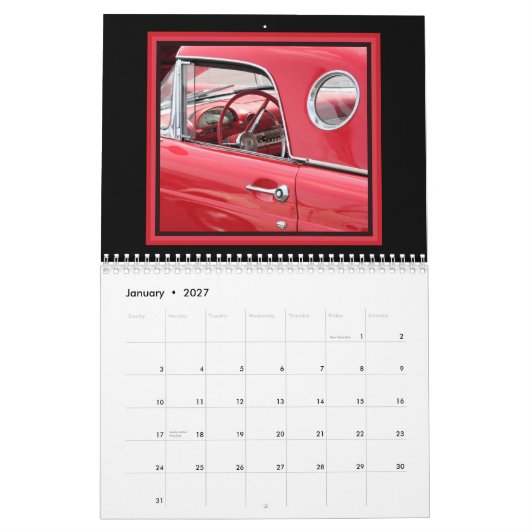 Papa's klassieke auto's kalender (Jan 2027)