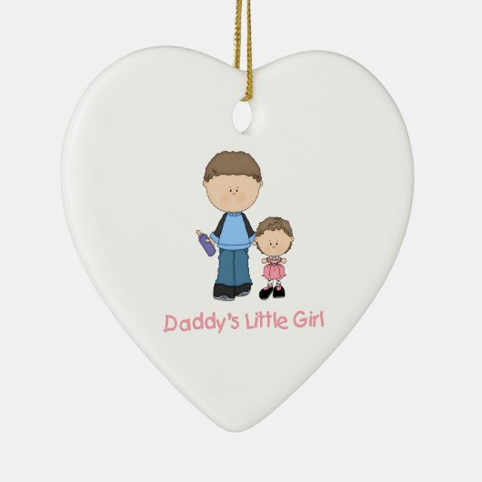 Papa's klein meisje (2) keramisch ornament (Rechts)