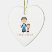 Papa's klein meisje (2) keramisch ornament (Links)