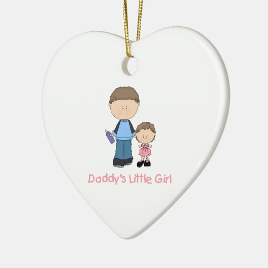 Papa's klein meisje (2) keramisch ornament (Links)