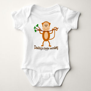 Papa's kleine aap-baby en t-shirts
