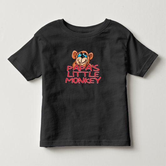 Papa's kleine aap kinder shirts (Voorkant)