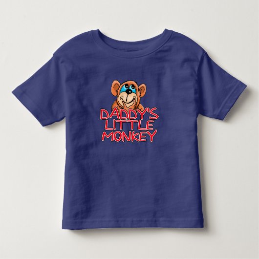 Papa's kleine aap kinder shirts (Voorkant)
