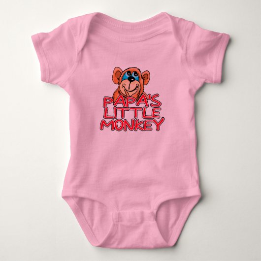 Papa's kleine aap romper (Voorkant)