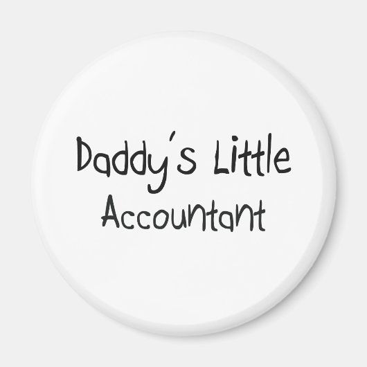 Papa's kleine accountant magneet (Voorkant)