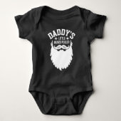 Papa's kleine baard Puller Romper (Voorkant)