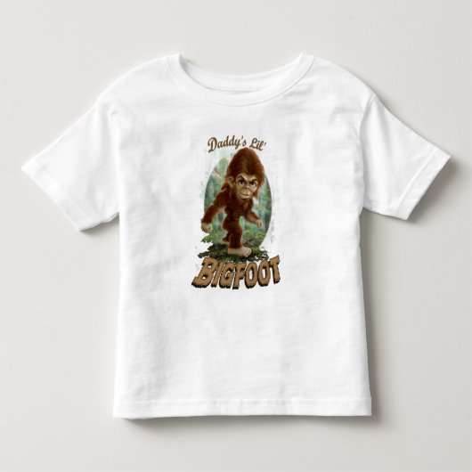 Papa's Kleine Bigfoot Kinder Shirts (Voorkant)