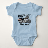 Papa's kleine biker met motor romper (Voorkant)
