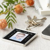 Papa's kleine boeddfoto-Sleutelhanger past zich aa Sleutelhanger (Zijkant)