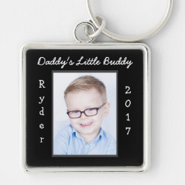 Papa's kleine boeddfoto-Sleutelhanger past zich aa Sleutelhanger