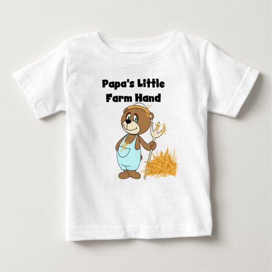 Papa's Kleine Boerderij Hand Tshirts en Geschenken (Voorkant)