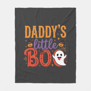 Papa's kleine Boo Halloween-spookontwerp Fleece Deken
