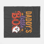 Papa's kleine Boo Halloween-spookontwerp Fleece Deken (Voorkant (Horizontaal))
