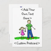 Papa's kleine Briefkaart (blond) (Voorkant / Achterkant)