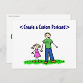 Papa's kleine Briefkaart (blond) (Voorkant / Achterkant)