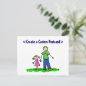 Papa's kleine Briefkaart (blond) (Staand voorkant)