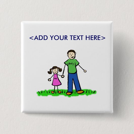 Papa's kleine Button (Brunette) (Voorkant)