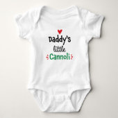 Papa's kleine Cannoli Romper (Voorkant)