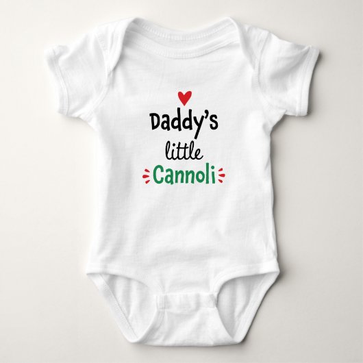 Papa's kleine Cannoli Romper (Voorkant)