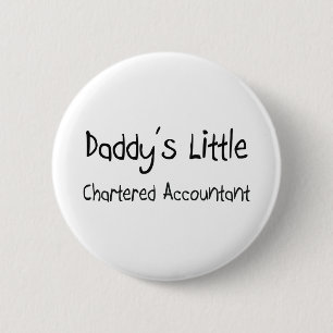Papa's kleine charteraccountant ronde button 5,7 cm