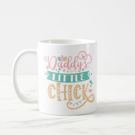 Papa's kleine chick Pasen Koffiemok (Links)