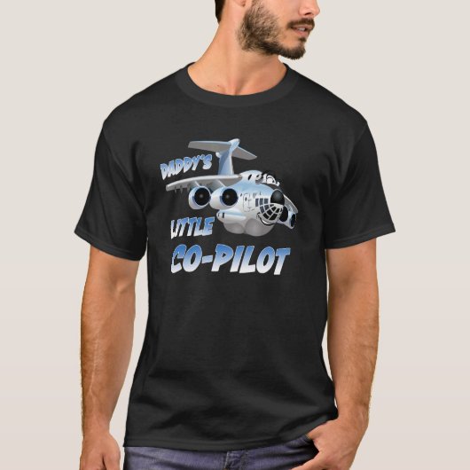 Papa's kleine Co Pilot T-shirt (Voorkant)