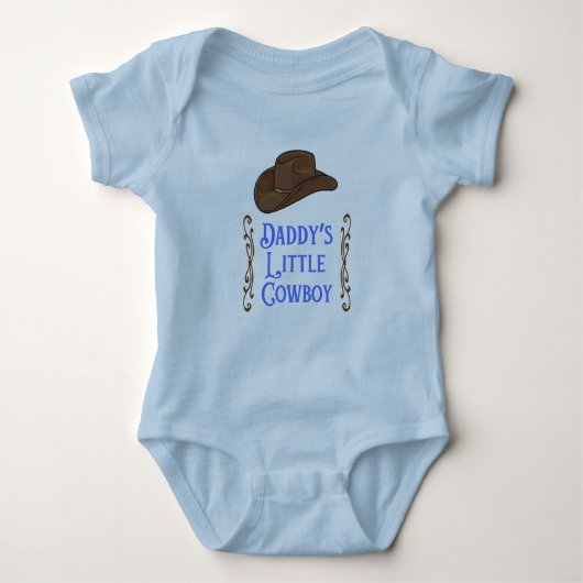 Papa's kleine Cowboy Romper (Voorkant)