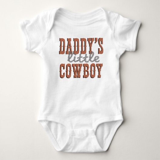 Papa's kleine Cowboy Romper (Voorkant)