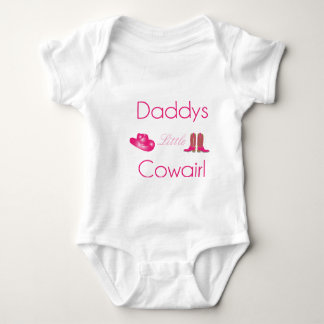 Papa's kleine cowgirl baby creeper romper