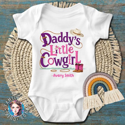 Papa's kleine Cowgirl Romper