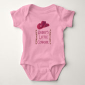 Papa's kleine Cowgirl Romper (Voorkant)